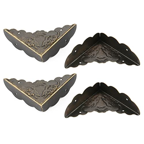 Bronzen Hoek Decoratie Beschermer, Antieke Meubels Meubels Hoek Veiligheid Bumpers, 12 stuks, voor Meubels Randen 4