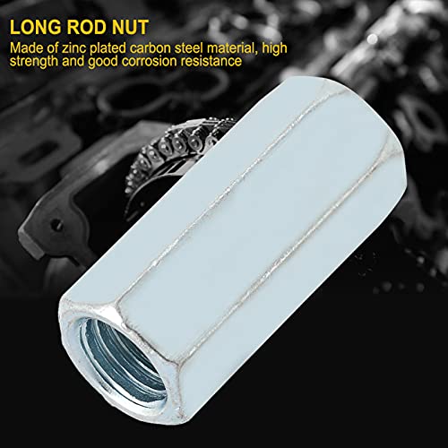 5 st Long Rod Coupling Hex Nut Connector Galvanized Threaded Fasteners M12 x 40(15)