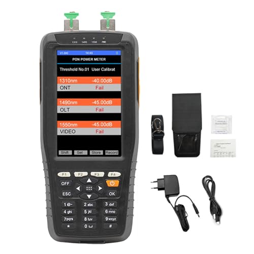 PON Optical Power Meter 1310 Nm 1490 Nm 1550 Nm Testen 0,01 DB Resolution PON Network Detection Tester 100-240 V for Industry (EU Plug)