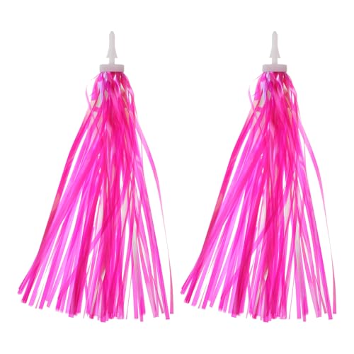 Bike Streamers, Kleurrijke Scooter Handlebar Tassels Handles Libbon Accessoires Decoraties voor meisjes fiets Tricycle Handle, Roze