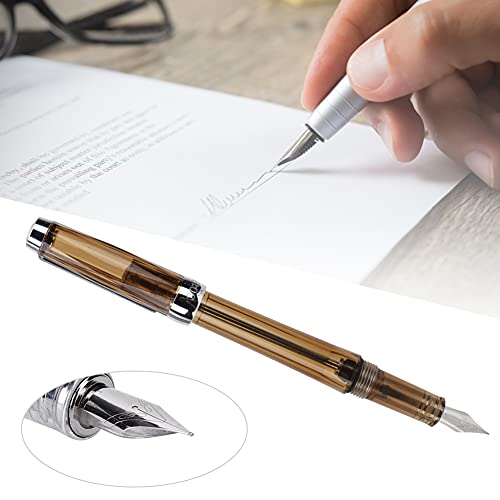 Grote Capaciteit Fountain Pen met Transparante Business Schrijven Pen, Geschikt voor Tekenen en Algemeen Handschrift. Ideaal voor feestdagen, kerstmis, verjaardagen. Glad 4
