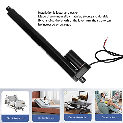 Elektrische lineaire actuator, 1000N lineaire actuatorslag, montagebeugel 300mm, voor massagestoel (alleen actuator) Lineaire bewegende delen 3