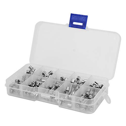 100PCS 5x20mm glazen buis Fuse Kit 0.2a naar 20a 250V Universele Quick Blow Fuses voor Elektronica en Apparaten