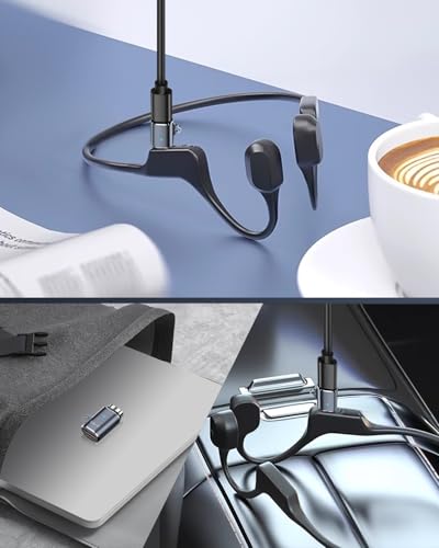 Type C Magnetische laadadapter Jack voor Nashokz hoofdtelefoonlader (2PCS) 5V 1A, Compatibel met Aeropex, OpenRun, OpenRun Pro, OpenRun Mini, OpenComm (S) 4