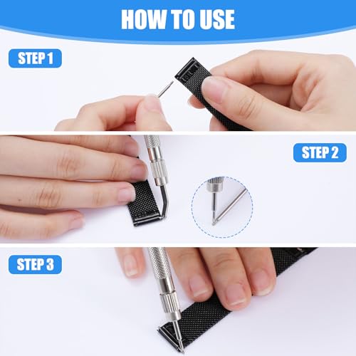 Watch Band Repair Tool Kit, 1st 5,31 Inch roestvrij staal Watch Pin Removal Tool met 40st Spring Bars (8mm-26mm), Horlogeband Vervanging Kit voor Watch Band Verwijdering, Link aanpassing, Reparatie 3