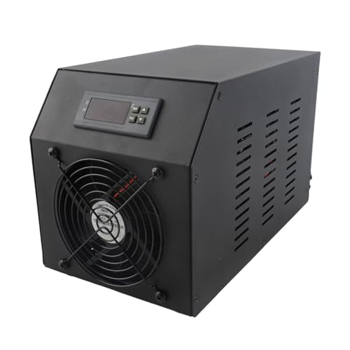 Watertank koelsysteem, watertank koeler, 1/4 pk, waterkoeler met pomp en slang, 16 gal, 60 liter, waterkoelingssysteem voor koraalvissen, garnalen, hydroponische tank (EU-plug