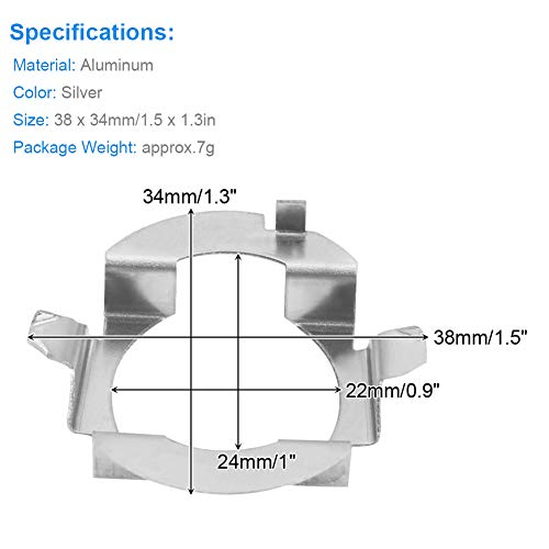 1 paar H7 LED Adapter, H7 LED houder H7 Koplamp Adapter H7 LED Headlight Bulb Behoud Clip voor B klasse ML klasse, voor Chery, voor Riich G5, SAAB D5 X55 X25 X65 5