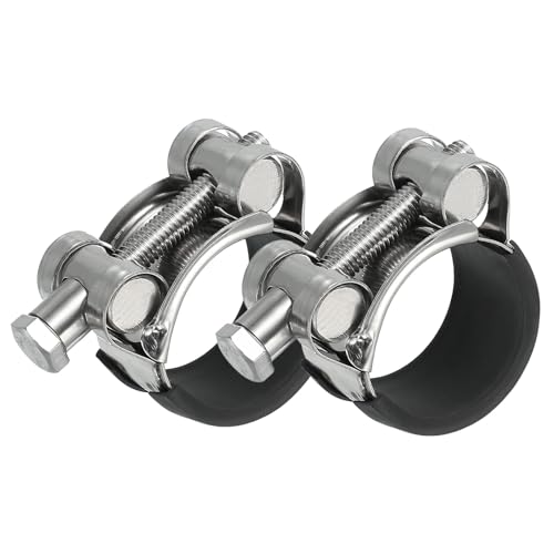29-31mm T Bolt slang klem, 2st Rubber gevoerde Inlet Intercooler Pijpbuisklemmen 304 Roestvrij stalen Radiator slangklem voor 1.15"-1.2" buis
