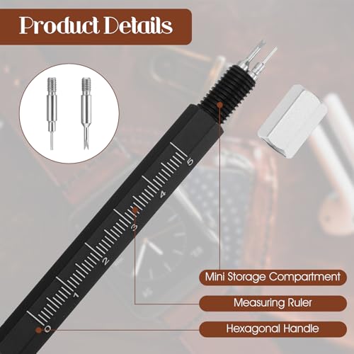 Horloge Pin Removal Tool, Professionele Roestvrij stalen Spring Bar Tool Multifunctionele Band Link Removal Kit voor Watch Band Link aanpassing vervanging 4