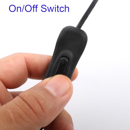 3 Pack 4 Pin PWM USB-kabel, 4 Pin USB Ventilator Kabel met Schakel aan, Splitter 1-Way 2-Way USB naar PWM 5V Ventilator, Power Cable Fan PC USB (40cm) 4