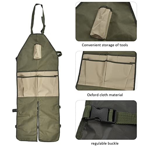 Leggings Apron, 46,5x17.7in Verstelbare Buckle Garden Leggings Preron voor boomgaard plukken voor houtbewerking 3