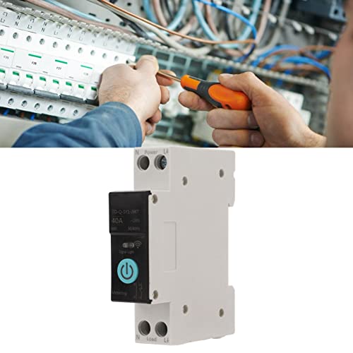 Din Rail Circuit Breaker Smart Wifi Switch Mobiele telefoon afstandsbediening 3 Timing modi voor huishoudelijke apparaten Din Rail Circuit Breaker (40A) 5