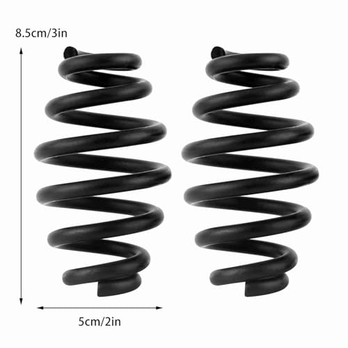 Seat Spring 1 paar 3" stalen solo stoel cilinder veren voor heli bobber motorfiets, Zwart 5