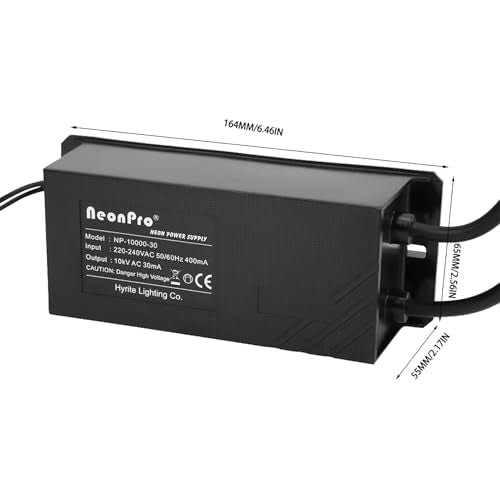 Neon Light Electronic Transformer, voeding voor glas Neon Sign, met UL&CSA-certificering 10KV 30mA 10000V voor neon reclameverlichting 4