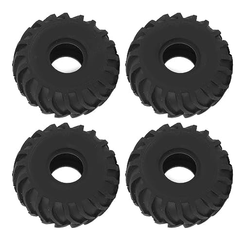 RC Rubber Banden, 4PCS 1.0in Non-Slip RC Crawler Rubber Band voor AXIAL SCX24 1/24 RC Crawler, Zwart 3