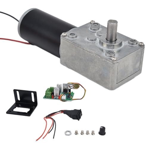 DC 12V Gear Motor en PWM stuurprogramma set, 20-400 RPM Motorserie, snelheidsreductiemotor met 8Mm D-as (50RPM) 5