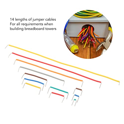 840PCS Jumper Wire Kit 14 Lengtes Koper Flexibele Breadboard Jumper Draad Kabel met Opbergdoos 4