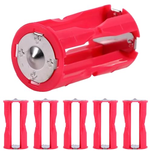 4 x AAA (LR03) naar C Parallel Battery Holder, 4 AAA Battery Converters, Electronics of Emergency Storage Boxes (6 Pack)