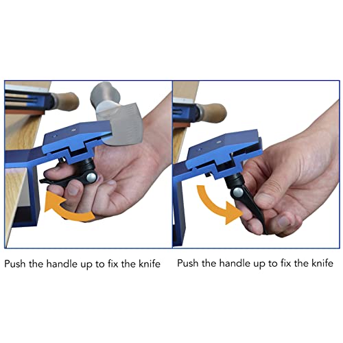 Messlijper Professional met 360° rotatie, 15° vaste hoek, Quick Clip Design, 6 Whetstones voor aluminiumlegering, roestvrij staal materiaal 5