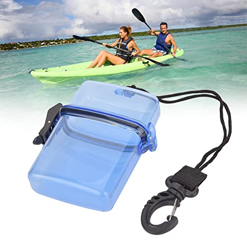 Boot Droge Zakken, Waterdichte Telefoon Pouch, Plastic Transparante Onderwater Kajak Sealing Box met Touw Hook voor Surfen Kano Kayak (Transparant Blauw) 4