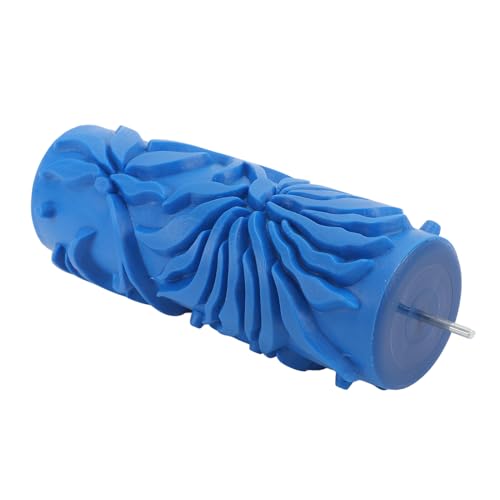 5 inch patroonverf roller, rubber, decoratieve textuur roller voor muren en plafonds, herbruikbaar en wasbaar, gebruik met wandverf, kasten en meubels, geschikt voor thuis decoratie 3