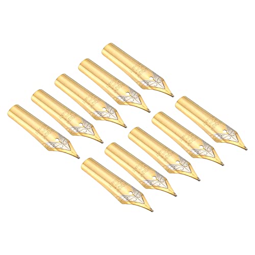 0,5-0,7mm Lijn Breedte Fontein Pen Spring Vervanging 10 Pack 304 Roestvrij stalen inkt druppels Kalligrafie Pen voor het tekenen van 2 kleuren