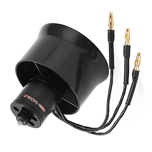 Duct Ventilator met Motor, QF1611(1311)30 Mm EDF 6-bladige Kanaal Ventilator met QF1611-14000KV 2-4S Brushless Motor Geschikt voor RC Plane