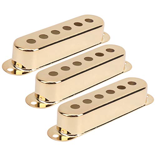 3 stuks Guitar Single Pickup Cover, Brass Single Coil Pickup Cover 48mm / 50mm / 52mm Stratocaster Afhaalhoesjes voor ST SQ elektrische gitaar