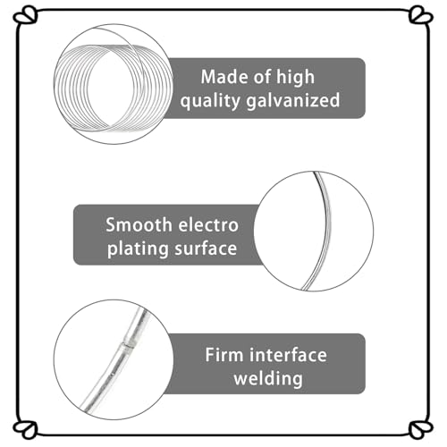 Pak van 10 metalen ringen voor ambachten, metalen ring 10 cm, handgemaakte metalen ring, metalen ringen, Silver Dream Catcher Rings, Wire Dream Catcher, metalen ringen voor DIY 3