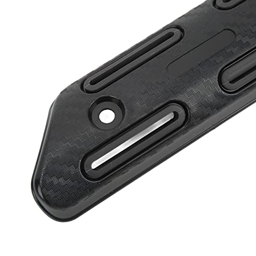 Universele Motorfiets Uitlaat Heat Shield 27 51mm Carbon Fiber Texture Heat Resistant Cover Anti-scald Bescherming voor motorfietsen (BLACK) 3