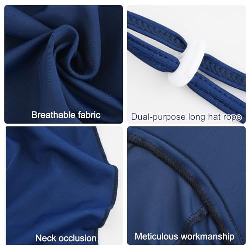 Baby meisjes jongens strand hoed bescherming kinderen UPF 50+ verstelbare baby zonnehoed voor 1-6 jaar kinderen 3