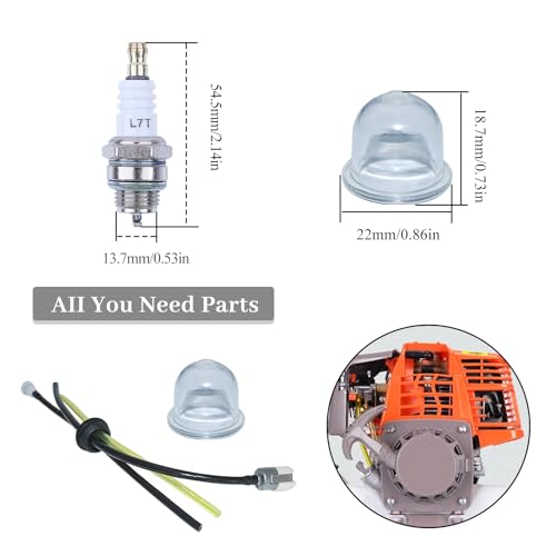 Hashine 90069 RePower set, met bougie en oliebel voor Echo Longsleeve GT200 Pace GT200i GT200r PE200 RBE210 RBE210i RBE210sb RBE210u
