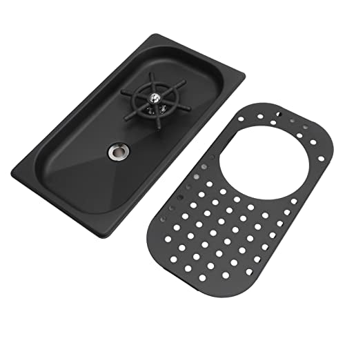 Stainless Steel Pitcher Wasmachine, Glass Cleaning Cup Wasmachine met hoge druk Reiniging, Ideaal voor Bar en Koffie Shop (Zwart A)