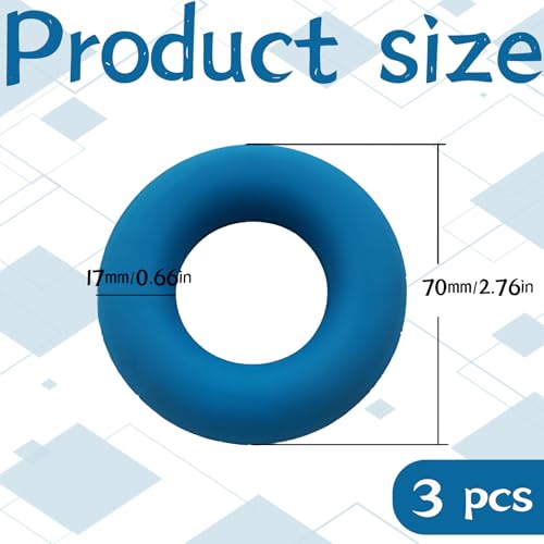 Pak van 3 Grip Versterkers en Trainer, Finger Trainer, Ring Grip Trainer, Hand Trainingsset Grip Sterker, Onderarm, Finger Grip Trainer, voor spiertraining, Occupatietherapie, Krachttraining