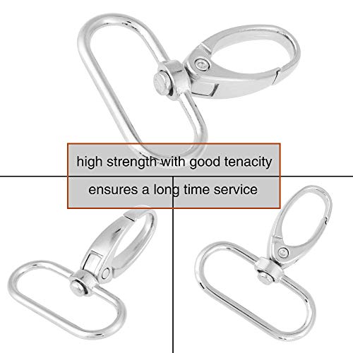 Hilitand 20st Zinklegering zaksluitingen, roterende knoop, trigger clips, sleutelring, haken, 32m m 4