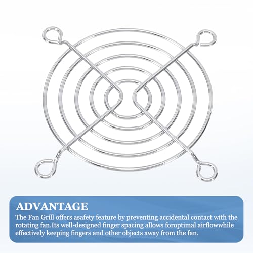 69,5mm Ventilator Finger Grill, 6 Pack Metal Grill Protector Guard Ventilator Beschermhoes voor 69,5mm Uitlaat Ventilatoren Uitrusting Computer DIY 4