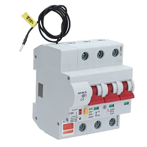 3p Smart Circuit Breaker met Wifi Antenna Control Server AC 400V Leakage Protection Switch (40A)