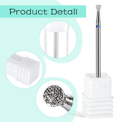 Cuticle Nail snijden Bit Flat Grinding Pen Nail Cutter Manicure Grinding Head Schijven met Box Nail Modelling Manicure / Pedicure Calluses Professional Sanding Body 5