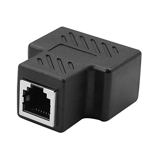 Telefoon Jack Splitter RJ11 Vrouw tot 2 Vrouw 6P6C Telefoon Inline Coupler telefoon uitbreiding adapter voor vaste fax machine (1 tot 2)
