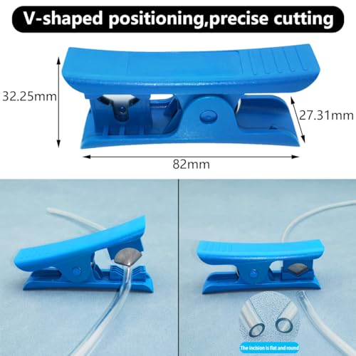 Luchtcompressorslang, Polyurethaan Pneumatische slang OD 8mm x ID 5mm met Blue Pipe Cutter, Transparante PU slang Gebruikt voor Gas Bron Transmissie (10M) 3