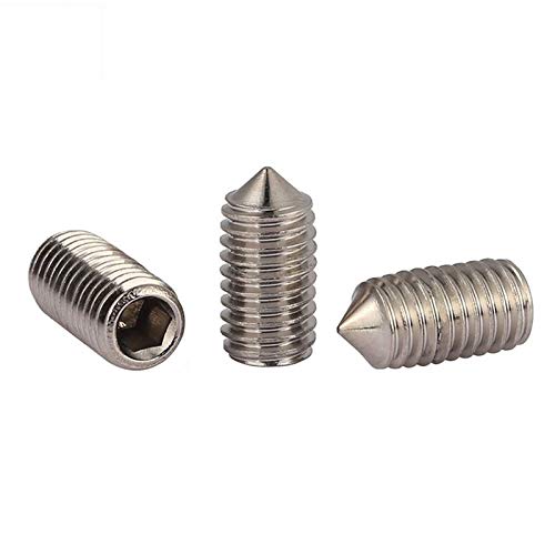 M5*5mm roestvrij Steel Cone Point Grub Schroeven Hex Socket Set Schroef metrische draad Grub Schroef/Set Schroeven, Verpakking van 10 3