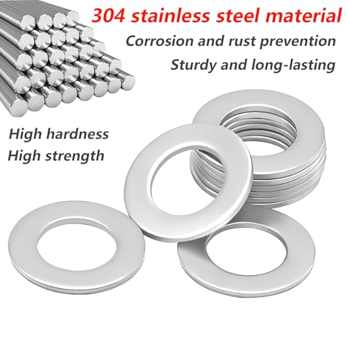 Verpakking van 25 Roestvrij stalen ringen M6 x 12 mm Wasmachines Flat Washers voor Schroeven, Noten en Draadstangen 5