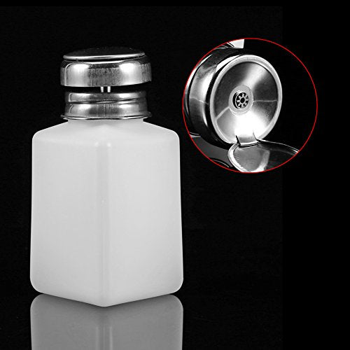 Nagelpomp fles, 200ML Liquid Remover Cleaner Lege Nagel Bottle Pump Dispenser Alcohol Poolse make-up reiniger voor reizen en huishouden, Nagel Verwijderaar fles, Lege Nagel Art fles 5