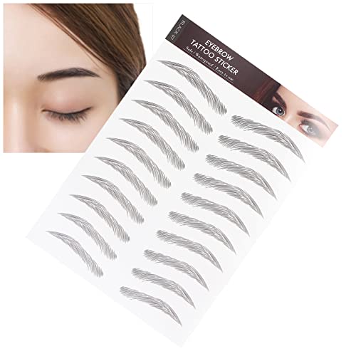 6D Eyebrow Tattoo Sticker Professional Waterproof Eyebrow Transfer Sticker Eyebrow Makeup Tool voor vrouwen en meisjes (zwart)(BLACK-07) 5