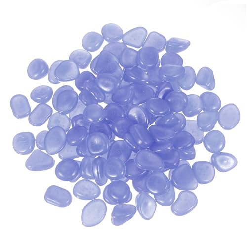 Lichtgevende stenen, 300 stuks Luminous Rocks voor Binnen Fish Basin Tuin Courtyard Landschap Cadeaus voor Vrienden, Paars