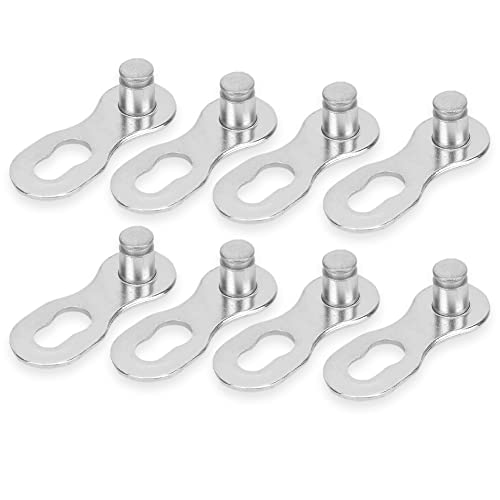 fietskettingkoppeling, 4 Paren Fiets 12-Way ketting slot stalen fiets ketting Links (Zilver) Fietsen en onderdelen