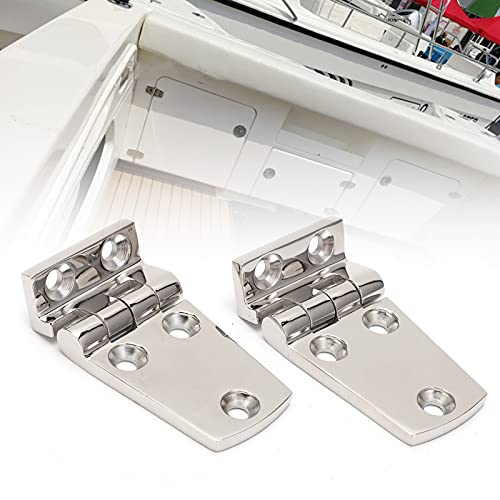 Marine Door Hinge, 2 Stukken Boot Scharnieren Roestvrij stalen Schip Deur Duurzaam Polijsten Anti-Rust Deur Scharnieren voor Kabinet boot