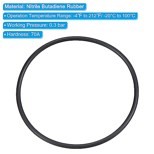 5st Nitril Rubber O-ringen 58mm AD 54mm ID 2mm brede metrische zegel voor water tap Loodgieter auto reparatie zwart 4