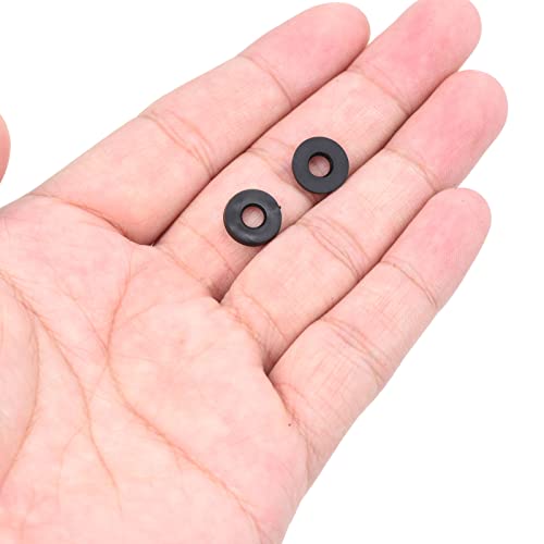 M5 Rubber Flat Washer 12 st 5mm ID 11mm AD Sealing Spacer Sealing Ring voor Waterpijp Waterslang Montage Bolts Zwart 5