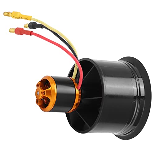 QXMotor 50 Mm EDF Ducting Fan met 12 Blades en QF26115000KV 34S Borstelloze Motor, Hoge Efficiëntie, Uitstekende Voeding voor RC vliegtuigen - Counter ClockWise (CW) 3